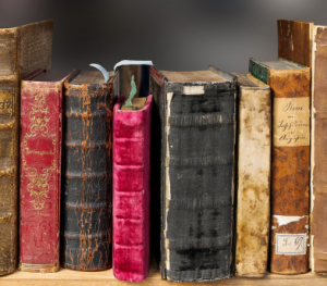 Books on shelf